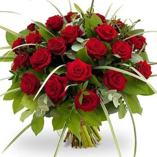 25 red roses with greenery | Flower Delivery Korolyov